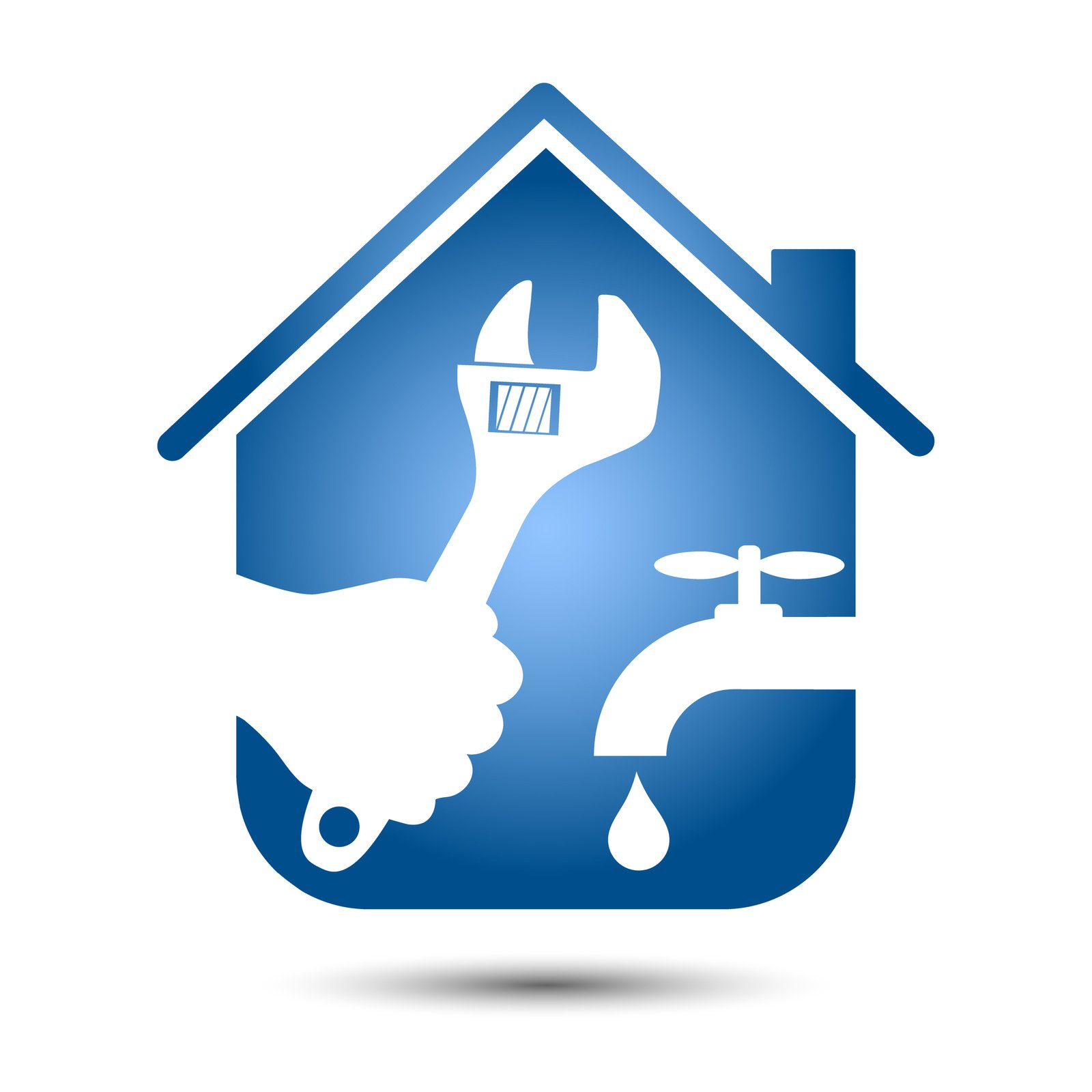 Design plumbing repair homes for vector